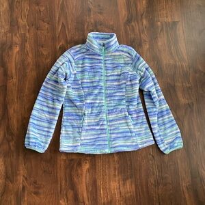 The North Face Osolita Jacket Grapemist Blue Wavy Stripe Size Large 14-16